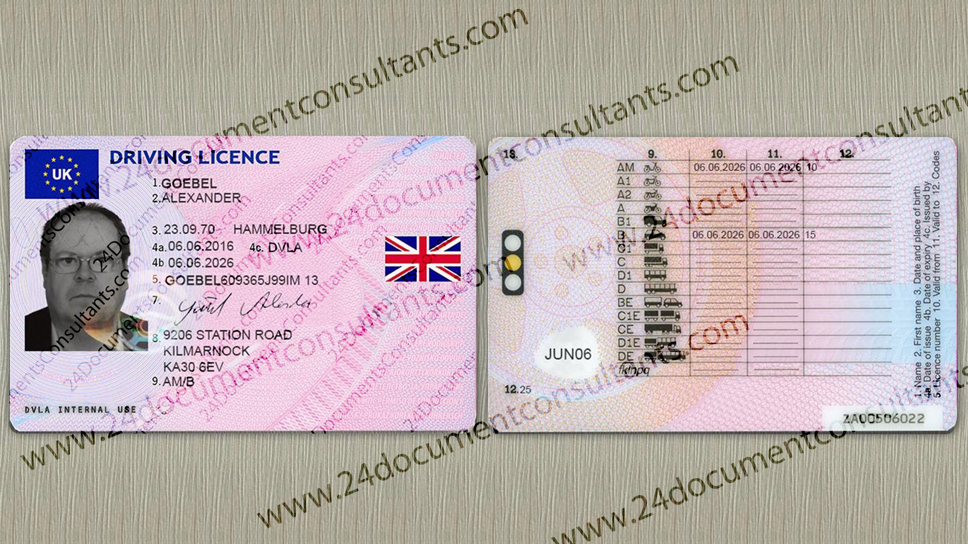 international driving license address